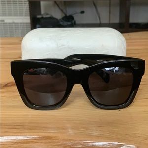 Boxy black Urban Outfitters sunglasses